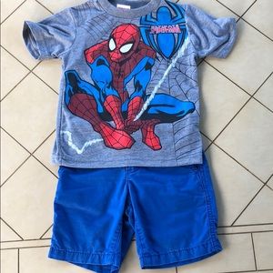 Spider-Man & Crazy 8 Shorts Set, Size 3T